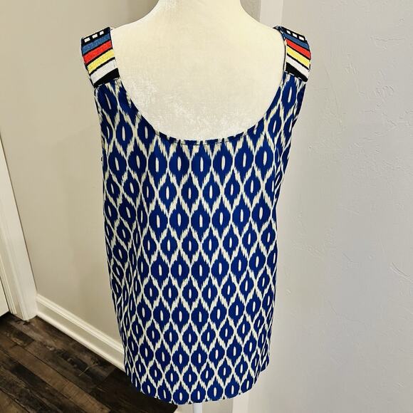THML Tank Top Womens Medium Blue Embroidered Strap - Picture 3 of 4